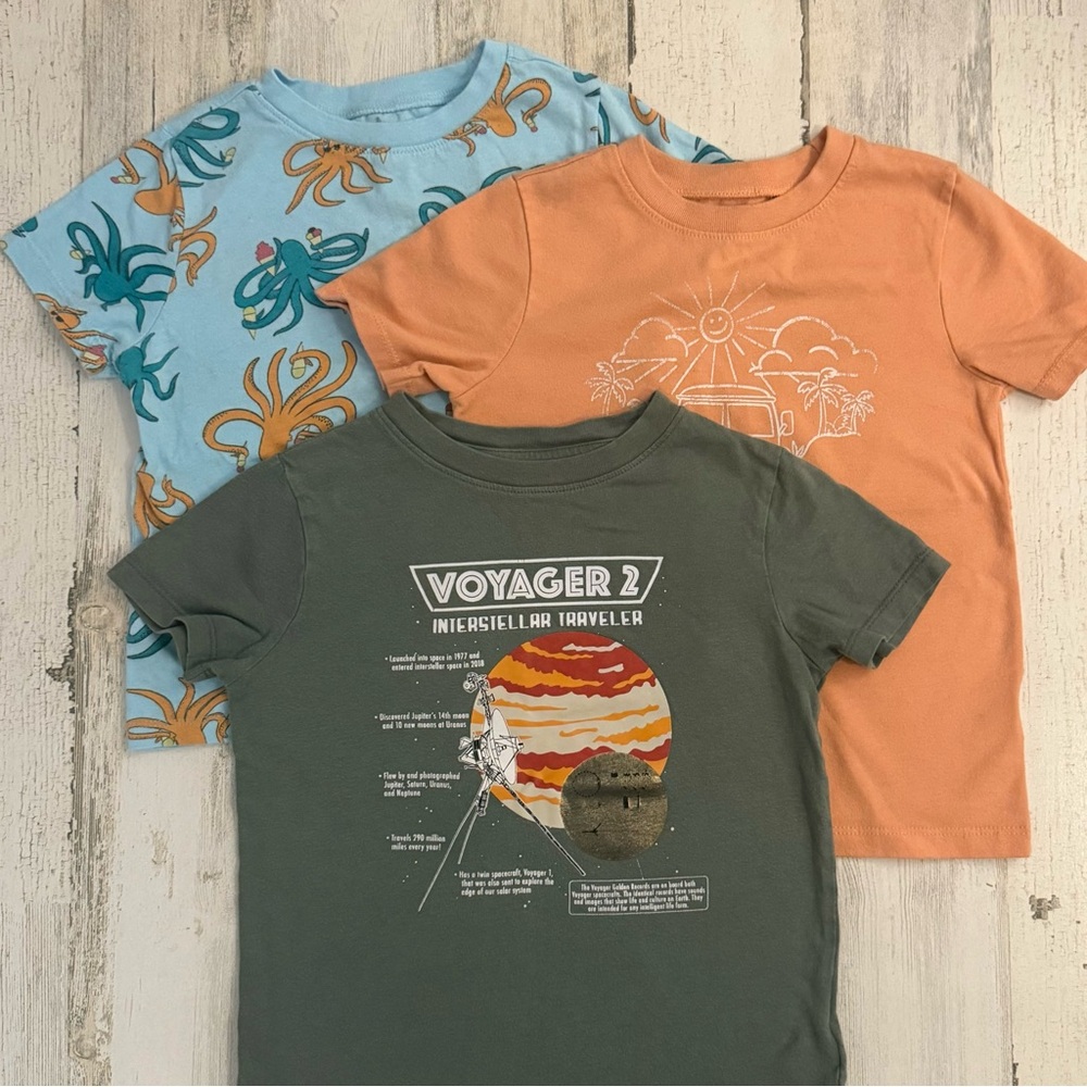 Bundle of Three Children’s Graphic Tees - 4T